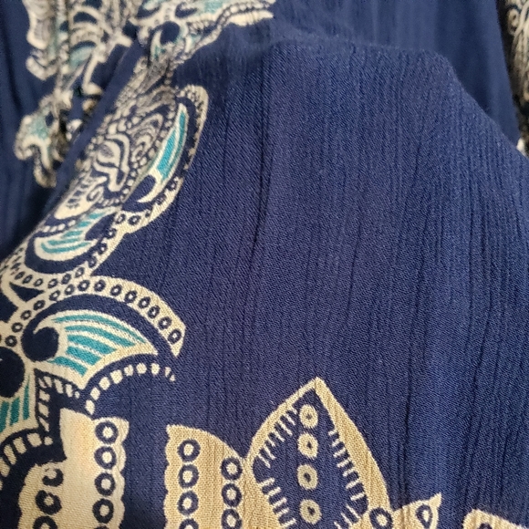 Boho Alloy Apparel Butterfly Sleeve Blouse Size M - Picture 3 of 5